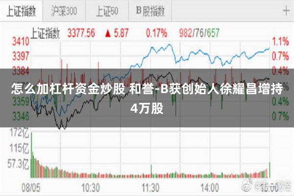 怎么加杠杆资金炒股 和誉-B获创始人徐耀昌增持4万股