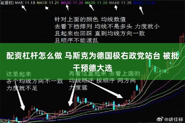 配资杠杆怎么做 马斯克为德国极右政党站台 被批干预德大选