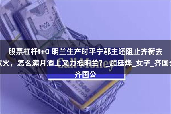 股票杠杆t+0 明兰生产时平宁郡主还阻止齐衡去救火，怎么满月酒上又力挺明兰？_顾廷烨_女子_齐国公